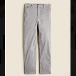 NWT J. Crew 2024 Kate Straight Leg Chino Pant Vintage Dove Gray Grey Size 2 FLAW